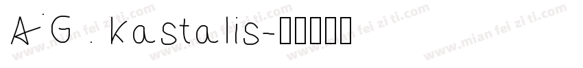 AG . kastalis字体转换